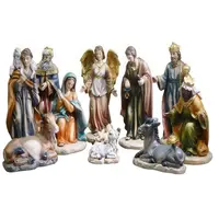 कस्टम बनाया गया धार्मिक यीशु और पार क्रिसमस चरनी समूह मूर्तियों, धार्मिक सांस्कृतिक कलाकृतियों