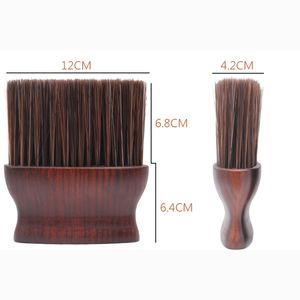 Cepillo de pelo de madera de moda para uso en salón Cepillo de limpieza de pelo de cerdas suaves para barbería - Product Image 5