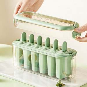 Moldes Reutilizables de Grado Alimenticio para Helados de Niños, Moldes Caseros para Helados, Molde para Helados, Fabricante de Moldes para Helados con Palitos y Tapas - Product Image 4