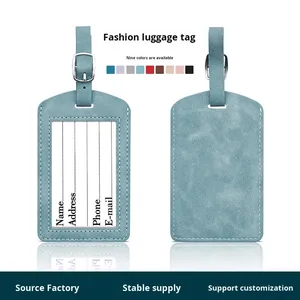 Étiquette à <span class=keywords><strong>bagages</strong></span> <span class=keywords><strong>en</strong></span> PU haut de gamme effet peau, carte d'embarquement d'avion, modèle créatif <span class=keywords><strong>pour</strong></span> <span class=keywords><strong>bagages</strong></span> à main, XY-0023 - Product Image 5