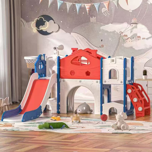 Asilo nido area <span class=keywords><strong>giochi</strong></span> per bambini scivoli al coperto parco <span class=keywords><strong>giochi</strong></span> in plastica per la casa giocattolo per bambini e scivolo al coperto - Product Image 5