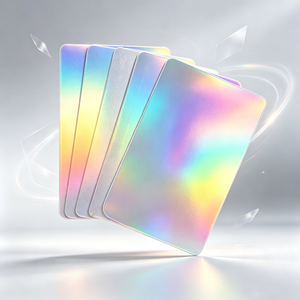Tarjetas PVC en Blanco CR80 con Holograma Arcoíris, NFC RFID 13.56MHz ISO, Mini Etiqueta Imprimible, Impermeables, para Membresías, Pagos, Hoteles, Venta al Por Mayor - Product Image 1