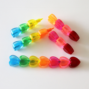 6 Chiếc Bút Đánh Dấu Nhiều Màu Sắc Bút Đánh Dấu Khuyến Mại Màu Sắc Tươi Sáng Hình Trái Tim - Product Image 6