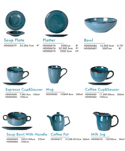 Chaozhou Manufacturer Lake <strong>Blue</strong> Porcelain Dinnerware <strong>Sets</strong>, Hotel Restaurant Ceramic <strong>Dinner</strong> <strong>Set</strong> - Product Image 6