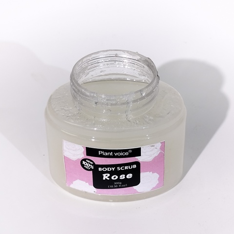 Rose Body Scrub Exfoliating Moisturizing Skin Care Natural Rose Petal Sugar Scrub OEM Private Label