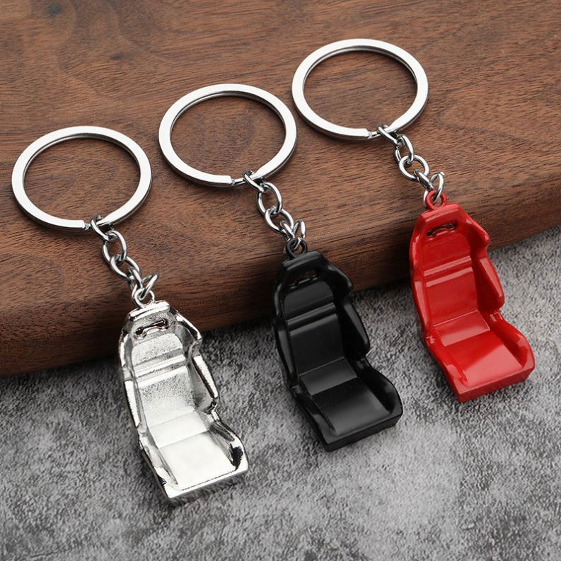 Wholesale Lot Of 12 Key Chain Mini Racers – Brand New, Multi-Color, Plastic Novelty Keyrings