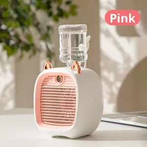 Ventilateur de bureau Little Fox pour l'été, humidificateur et pulvérisateur d'eau rechargeable, avec autocollant Nezha – Vente en gros d'appareils électroménagers d'été de haute qualité - Product Image 4
