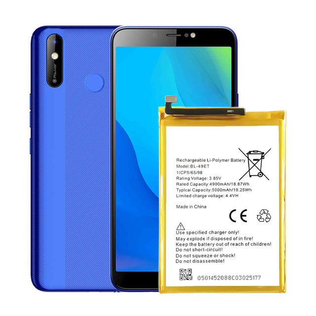 BL-49ET 5000mAh LB6 Pouvoir 3 Air Mobile Phone Battery for Tecno Pouvoir 2 Air LC6 Battery