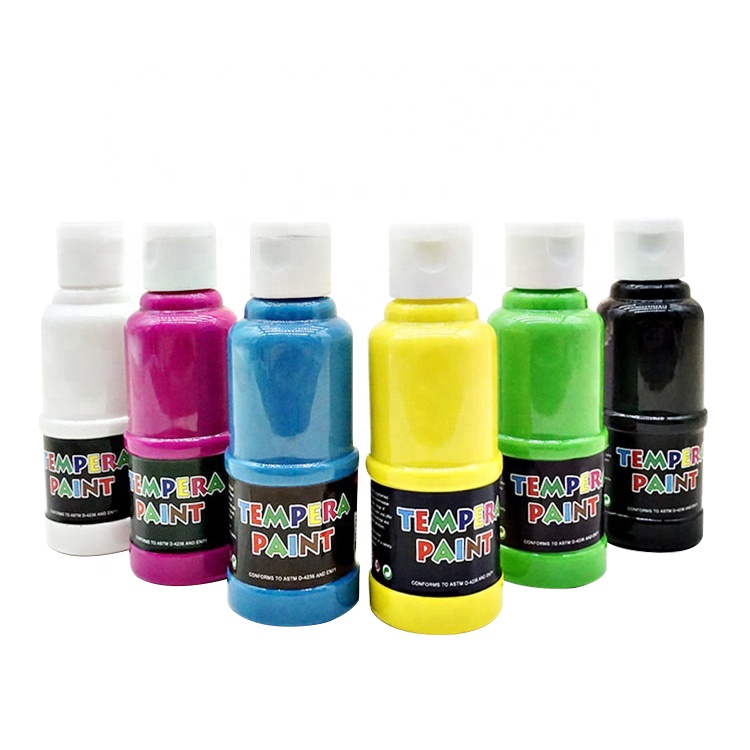 Китайский поставщик, насыпью 120 мл моющаяся Нетоксичная темперная краска для детей