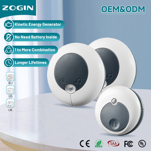 Meilleur Prix Appartement Village Installation 55 Mélodies Anneau Pas de <span class=keywords><strong>Batterie</strong></span> IP44 Étanche Sans Fil Auto-alimenté <span class=keywords><strong>Sonnette</strong></span> - Product Image 1