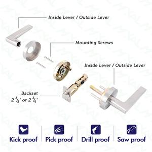 Maxal Nouveau 9161 Passage Confidentialité Salle De Bains Factice Ménage Serrures De Porte Et Poignée Ensemble Étanche Clé Déverrouiller <span class=keywords><strong>Way</strong></span> pour Salles De Bains - Product Image 5