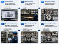 Machine de fabrication de cadre de porte de fenêtre en aluminium