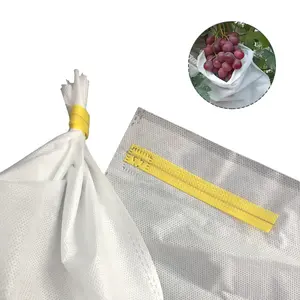 Mingyu Agriculture Pp Nonwoven Fabric Fruit Protection Grape Bag Grape Growing Bag White Wape Ain Protecting Bags
