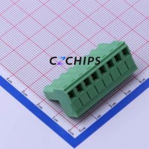 KF2EDGK-5.0-8P Plug-in Terminal Block P=5mm Connector ( Connector Type: Plug )( Construction: 1x8P )( Pitch: 5mm ) - Product Image 2
