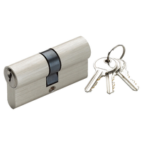 Cylindre de Porte à Mortaiser Haute Sécurité Euro Classique Double Entrée, Modèle Turc en Laiton