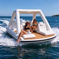 Vente directe d'usine de bateaux de pêche gonflables pliables en PVC de type catamaran
