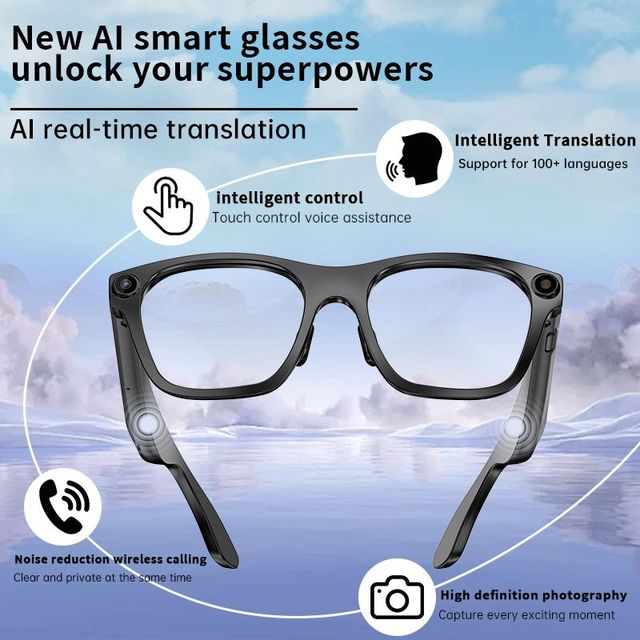 AI Translation with Blue Light Filtering, Wireless Calls, Music Control, Multi-Language Support, Intelligent Voice Assistant