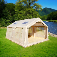 Grande tente gonflable familiale Oxford quatre saisons, imperméable, portable, pour 8 à 10 personnes, installation automatique, pour les voyages et les pique-niques