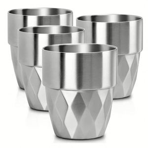 Vaso de Cerveza con Diseño Martillado, Doble Pared de Acero Inoxidable, para Café, Té, Camping y Viajes - Product Image 1