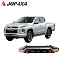 Pour Triton 2020 + L200 2020 + 4X4 pièces extérieures tout-terrain ABS plastique noir pare-chocs arrière