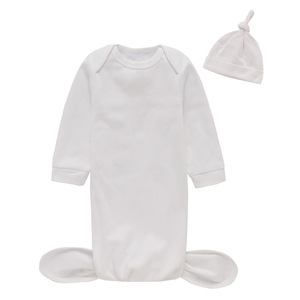 Pyjama à manches longues pour bébé chenille + chapeau Haji costume rampant printemps et automne nouveau-né body couleurs unies - Product Image 6