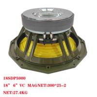Haut-parleur DJ de 3000 W en gros d'usine, aimant néodyme, subwoofer de 18 pouces