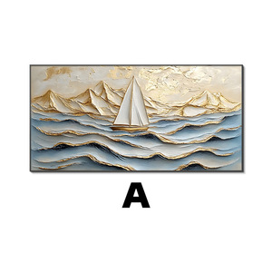Quadri Moderni con Cornice, Arte Murale Paesaggio Marino con <span class=keywords><strong>Barche</strong></span>, Dipinto in Cristallo e Porcellana per Soggiorno e Arredamento Casa - Product Image 6