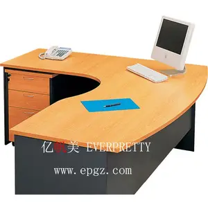 Modern Modular Office Furniture L-Shaped Office Working Desk Workstation Desk Set with Cabinet for Staff