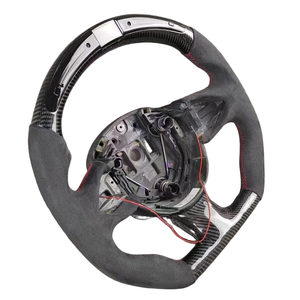 Volante Deportivo Personalizado de Fibra de Carbono y Alcántara para <span class=keywords><strong>Aston</strong></span> <span class=keywords><strong>Martin</strong></span> DBX DB9 V8 DB5 DB6 DB7 DB11 - Product Image 3