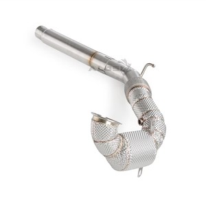 Ventes chaudes : Downpipe d'échappement pour SEAT <span class=keywords><strong>LEON</strong></span> <span class=keywords><strong>CUPRA</strong></span> 2.0T 2015-2019 en acier inoxydable haute performance avec bouclier thermique - Product Image 3