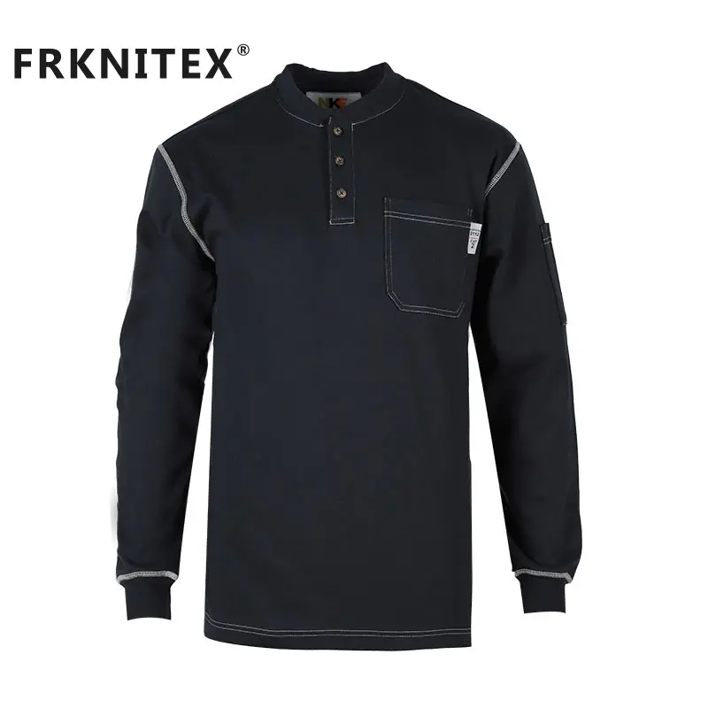 FRKNITEX Wholesale NFPA 2112 Fire Retardant Shirt Safety fr Welding Work Shirts