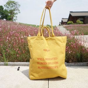 <b>Canvas</b> <b>Bag</b> Women's <b>Large</b> Capacity Strong Simple New Shoulder Handbag Tote <b>Bag</b> Supermarket Shopping <b>Bag</b> - Product Image 1