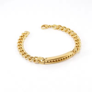 Waterproof Stainless Steel Cuban Chain Bracelet for Women 18K Stainless Steel Natural Simple Bracelet for <b>Men</b> and Women Jewelry - Product Image 6