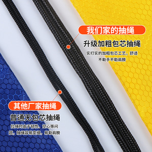 Waterproof Soccer Pattern Drawstring <b>Backpack</b> Polyester Unisex Outdoor Sports Bag Durable Lightweight - Product Image 4