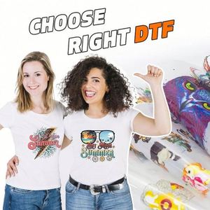 Papier et film de transfert thermique prêts à l'emploi pour l'impression par transfert thermique sur vêtements DIY - Product Image 1