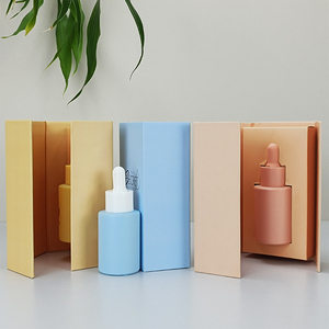 Set de Botellas de Vidrio para Suero y Aceite para el Cuidado de la Piel de Lujo, 20ml 30ml 40ml 50ml 60ml 80ml 100ml, Botella de Vidrio Esmerilado con Gotero y Hombro Plano - Product Image 5