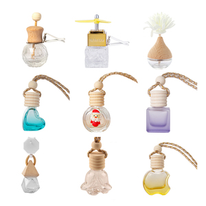 Botella de Perfume para coche 5ml 6ml 8ml 9ml 10ml 12ml Botella de vidrio colgante Difusor Ambientador Adorno Perfume Colgante - Product Image 1