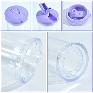 Nueva llegada de paja para beber 20oz globo de nieve personalizado plástico doble pared Storyboard vaso con paja y enchufe para Navidad - Product Image 3