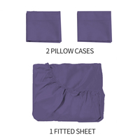 Ensemble de draps et de taies d'oreiller en fibre de bambou respirante, imperméable et douce pour un confort rafraîchissant et respectueux de la peau, sommeil éco-responsable