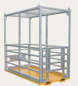 Accesorio para montacargas Vlift, jaula de grúa para 4 personas, con techo de malla, 2 uds. - Product Image 1