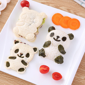 Molde para Rollos de Arroz y Verduras con Forma de Panda, Adorable Molde para Sándwiches, Galletas y Bizcochos - Product Image 1