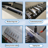 Mesa Giratoria de 3 Ejes, Perfil de Aluminio y PVC, Máquina de Fresado CNC, Máquina de Perforación Automática para la Fabricación de Ventanas y Puertas