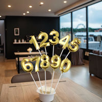 Bougie d'anniversaire à chiffres, colorée et créative, en cire de paraffine, porte-bonheur, pour gâteau, mariage, fête, décoration de vacances