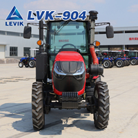 Tracteur agricole 4x4 de 90 CV pour vergers et chemins, à transmission hydraulique et moteur diesel, vente en gros Chine