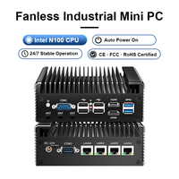 Mini PC Industrial Integrado sin Ventilador, Intel N100/N305, Linux/Windows, Computadora Industrial de Borde con 2*COM, Sim, Wifi, 4G, Yankong
