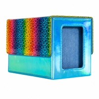 Boîte de rangement pour cartes de jeu de société avec fenêtre de présentation, compatible avec plus de 200 cartes
