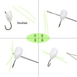 Moule en mousse rigide pour tête <span class=keywords><strong>de</strong></span> mouche, blanc uni, avec trou, pour la fabrication <span class=keywords><strong>de</strong></span> mouches flottantes <span class=keywords><strong>de</strong></span> surface, matériel <span class=keywords><strong>de</strong></span> montage <span class=keywords><strong>de</strong></span> mouches et leurres pour la pêche à la mouche - Product Image 4