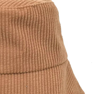 Custom Logo Corduroy Fisherman Hat Women's Autumn Winter Warm Breathable <b>Large</b> Brim Sunshade Foldable Small Batch Casual Cap - Product Image 4