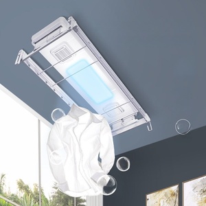 Aluminum alloy intelligent voice remote control lifting and retractable disinfection drying electric drying rack - Product Image 3