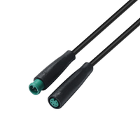 Câble circulaire étanche Micro M6 SJTW IP65, mini connecteur, contacts en cuivre plaqué or, raccordement fileté, 10A, vélo électrique